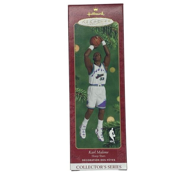 Karl Malone NBA Hoop Stars Hallmark Ornament 6th in Series - Picture 1 of 4